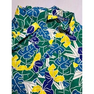 Vintage Jaclyn Sport Womens Tropical Button-Up Shirt | Size Small | Vaca Summer
